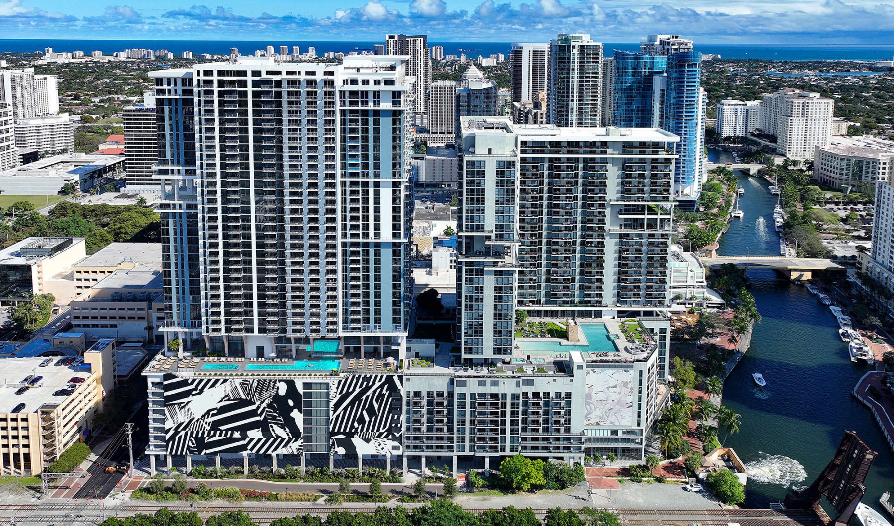 Society Las Olas exterior shot in the city